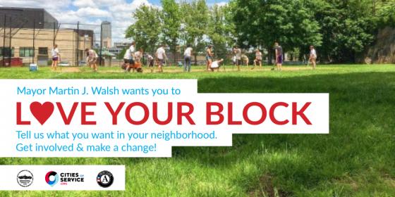 Boston's "Love Your Block" Neighborhood Improvement Program - Grant Applications are Due January 8th! City of Boston Love Your Block Program