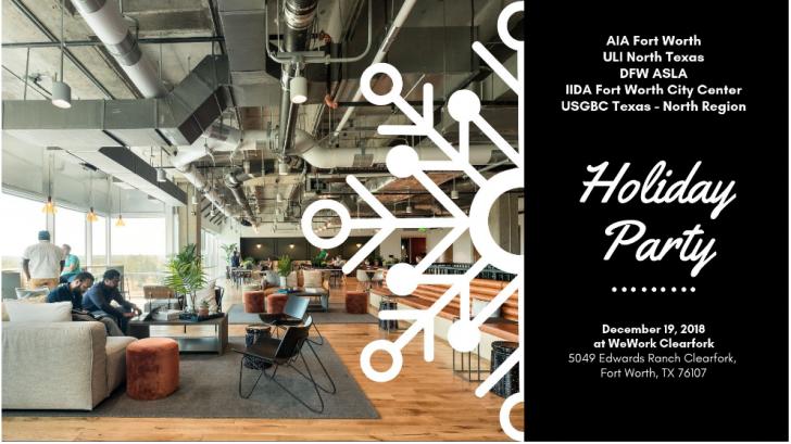 USGBC Texas Holiday Party in Fort Worth,  Wednesday, December 19, 2018, 5:00 PM - 8:00 PM, Forth Worth, TX
