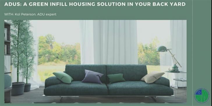 Accessory Dwelling Units - Free Webinar