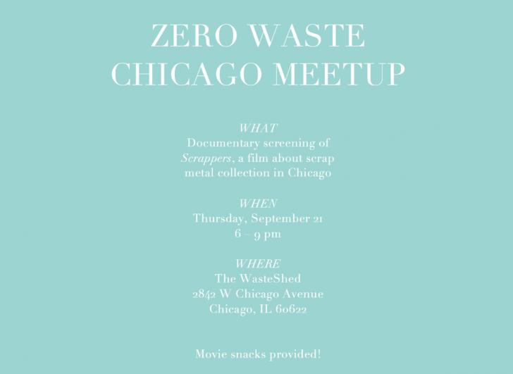 Zero Waste Chicago Meet-up and Documentary Screening of "Scrappers," 9/21 - 6-9 pm, Chicago