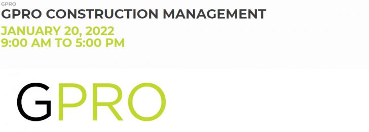 GPRO CONSTRUCTION MANAGEMENT